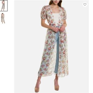 ALICE AND OLIVIA Jessamy Floral Belted Maxi Robe